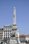 Lisbon, 17th july: Monument to the Restorers from Praca do Restauradores Square in Lisbon