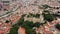 Lisbon from a bird`s eye view. Castle of St. George
