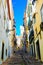 Lisbon Colorful Alley, Travel Portugal, Typical Oldtown Residential Area, Outdoor Steep Stairs