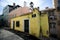 Lisbon coloured old town buildings