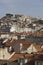 Lisbon downtown overview from the top