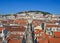 Lisbon fortress of Saint George view, Portugal. Castelo de Sao Jorge