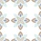 Lisbon geometric Azulejo tile vector pattern, Portuguese or Spanish retro old tiles mosaic, Mediterranean pastel color