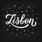 Lisbon hand lettering