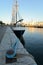 Lisbon harbour, Portugal. Old ship at quay