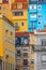 Lisbon narrow street and houses