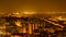 Lisbon by night: the castle, the Tagus river and downtown