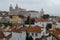 Lisbon old town panorama with historic roofs