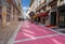 Lisbon. Pink street.