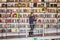 LISBON, PORTUGAL - 12 of December 2018 - Woman tourist in Bookshop