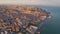 Lisbon Portugal aerial timelapse dronelapse city centre summer drone from above