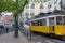 Lisbon, Portugal. Classical yellow tram