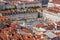 Lisbon, Portugal. Figueira Square in the Baixa District of Lisbon seen from the Castelo de Sao Jorge