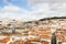 Lisbon, Portugal: general view covering the Castle, St. Vincent and Santana hills