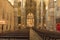 Lisbon, Portugal, June 16, 2018: Detail of the inside of the Jeronimos Monastery or Abbey in Lisbon, Portugal, aka Santa Maria de