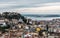 Lisbon, Portugal - Panoramic view of the city skyline taken from the Mirador da Graca