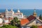 Lisbon, Portugal. Sao Vicente de Fora Monastery, dome of Panteao Nacional