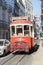 Lisbon red tram