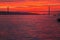 LISBON River Tejo in the sunset