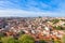 Lisbon rooftop from Sao Jorge castle viewpoint in Portugal