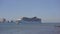 Lisbon september 2015 tejo river Big Cruising ship of the MSC Cruises