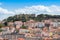 Lisbon St Jorge Castle from Sao Pedro de Alcantara viewpoint - M