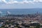 Lisbon Vasco da Gama Bridge aerial view panorama