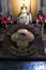 Lisieux, France - September 7, 2016: Inside the Basilica of Saint Therese of Lisieux. Reliquary with the relics of Saint Teresa.