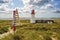 LIST AUF SYLT, SYLT, GERMANY - AUGUST 16, 2019: Lighthouse List West located on Sylt`s Elbow peninsula.