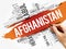 List of cities and towns in Afghanistan, word cloud