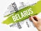 List of cities and towns in Belarus, word cloud