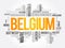 List of cities and towns in Belgium, word cloud collage