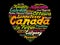 List of cities and towns in Canada  word cloud