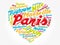 List of cities and towns in France, word cloud