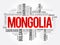 List of cities and towns in Mongolia, word cloud collage, business and travel concept background