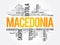 List of cities and towns in the Republic of Macedonia, word cloud