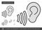 Listen symbol line icon.