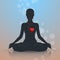 Listen to your heart. Lotus position