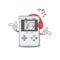 Listening music handheld game Scroll mascot cartoon character design