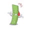 Listening music ruler mascot cartoon character design