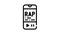 listening rap music phone app black icon animation