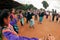 Lisu hill tribe traditional dancing in Thailand.