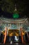 Lit pavilion and N Seoul Tower at the Namsan Park