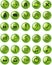 Lite Green web icons, buttons