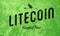 Litecoin Accepted Here Retro Design Black On Green