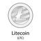 Litecoin cryptocurrency symbol