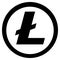 Litecoin Icon On Coin Isolated