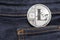 Litecoin Physical Coin In Denim Pocket