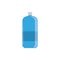 Liter bottle blue plastic flat icon blue