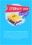 Literacy Day I Love English Poster with Textbooks